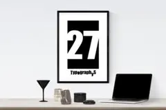 【SALE】TYPOGRAPHYSアートポスター（A4サイズ）#2154のサムネイル