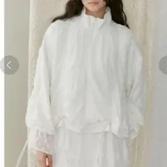 merry jenny flowerシアードロストトラックジャケット　ホワイト