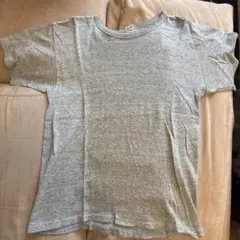 80s champion チャンピオン 目無し 無地 8812 杢 Tシャツ L