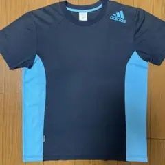 adidas／ネイビー／ライトブルー／Tシャツ／M
