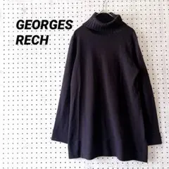 ジョルジュレッシュ タートルネックニット ウール100％（38）ダークパープル