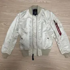 ALPHA INDUSTRIES フライトナイロンL-2B アイボリーSサイズ