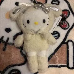 キティちゃん 白うさぎ着ぐるみ マスコット - メルカリ