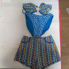 花柄セパレート水着 9M 中古