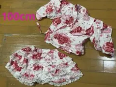 浴衣 甚平 着物 夏祭り フリル レース 100 女の子