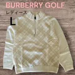 希少✨BURBERRY　GOLF　バーバリー　ニット　ハーフジップ　三陽商会