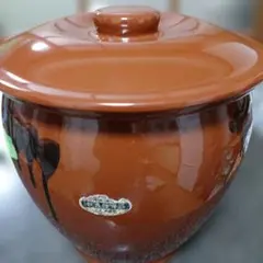 『極美品』常滑焼久松窯5号蓋付かめ壺9L漬け物容器　梅干し　味噌作りのサムネイル