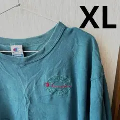 90s Champion　古着　Tシャツ　サークルロゴ　エメラルドグリーのサムネイル
