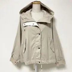 ZARA ザラ サイドスリット マウンテンパーカー ジャケット ベージュ M