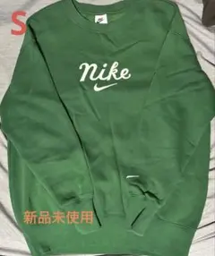 【レア商品】Nike 緑色 クルーネック スウェット Sサイズ