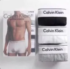 Calvin Kleinボクサーパンツ3枚(ブラック／ホワイト／グレー)Mサイズ