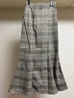 グレイル　チェック柄　ロングスカート　マーメイドスカート