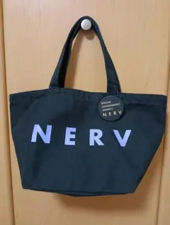 エヴァンゲリヲン　NERV ブラック ランチトートバッグ