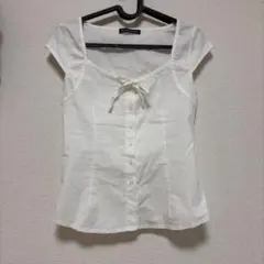 brandy melville ブラウス リボン ノースリーブ