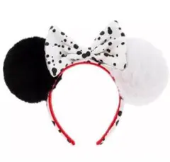 香港ディズニー　101匹ワンちゃん　カチューシャ　クルエラ