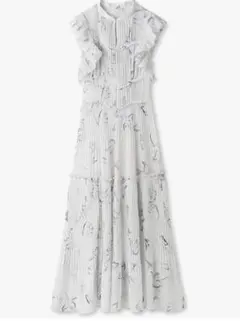 SNIDEL Sustainableプリントプリーツワンピース