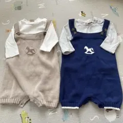 プティマイン　ロンパース2セット