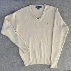 【稀少】90s POLO by Ralph Lauren コットンニットセーター