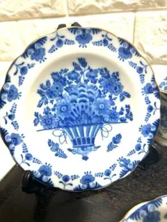 未使用品　寿陶　王冠マーク　クラウンマーク カップ、ソーサー 5セット