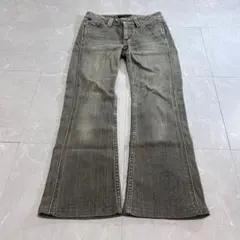 00s black flare denim fade y2k archive