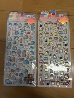 オバケーヌ　立体シール　2枚セット　3Dシール　硬いシール