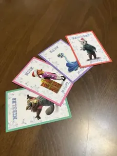 ズートピア2 映画特典 ニック クリスマス キャラクターカード　ゲイリーなど