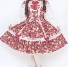 ピンクハウス オリジナルチェック×クランタータンブーケ ロング