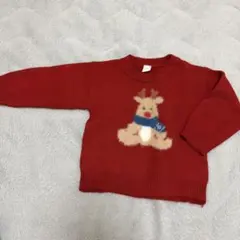 ベビー服　長袖　セーター　トナカイ