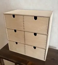 IKEA イケア MOPPE モッペ ミニチェスト 木製 小物入れ 6マスのサムネイル