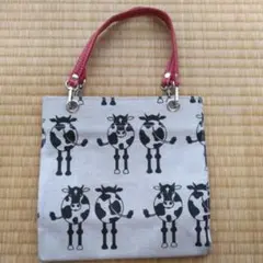 etoffe　エトフミニトート　ポップな牛柄