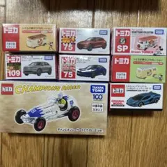 チャンピオンレーサートミカ 8点セット【タカラトミー】赤青セットで4ペア チャンピオンレーサートミカ 8点セット【タカラトミー】赤青セットで4