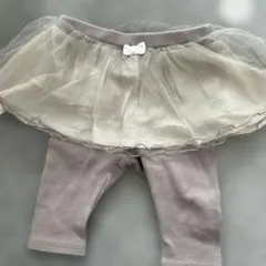 超美品！チュチュ付きレギンス 70サイズ グレー