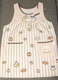 (新品未使用) ちいかわ エプロン M―L ブラウン ストライプのサムネイル