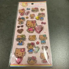 サンリオ キラキララインストーンシール　日焼けキティ