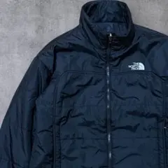 ノースフェイス　中綿ジャケット　メンズ　M　ブラック　刺繍ロゴ　インナー対応