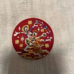 ディズニー缶刺繍バッチ　リメンバーミー