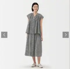 【新品未使用品】強撚ボイル　フレンチスリーブ　ブラウス　XL　現行販売品