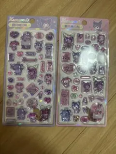 【正規品】クロミ&マイメロディ 3D立体　ボンボンドロップシール　2枚セット