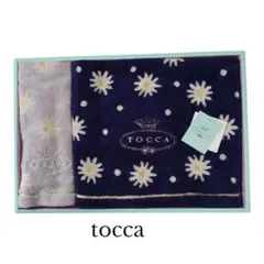 TOCCA トッカ プレーチェ 無撚糸 花柄レースフェイスタオル 2枚セット