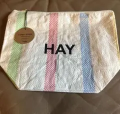 HAY CANDY STRIPE WASH BAG Mサイズ ポーチ