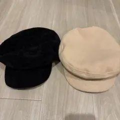 キャスケット2点セット（白は未使用❣️）