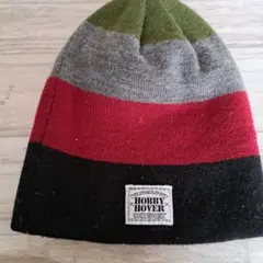 HOBBY HOVER ストライプニット帽