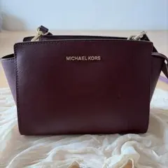 MICHAEL KORS バーガンディ ショルダーバッグ