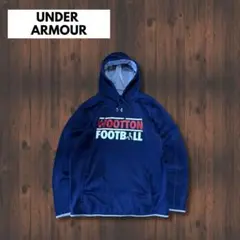 UNDER ARMOUR パーカー ネイビー M スポーツ チームロゴ