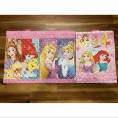 ディズニープリンセス　レッスンバッグと上靴入れ　2点セット