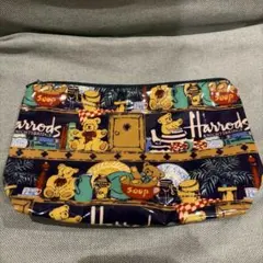 極美品 ハロッズ Harrods テディベア柄 ポーチのサムネイル