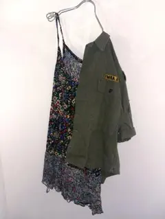 花柄キャミワンピ　古着