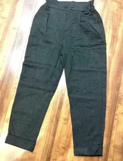 ザラ　ZARA ダークグレー カジュアルパンツ テーパードパンツ　サイドポケット