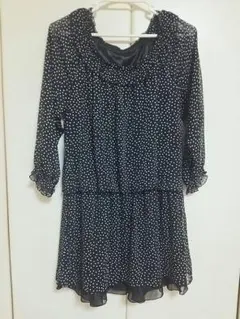 黒水玉チュニックワンピ✩キューティブロンド