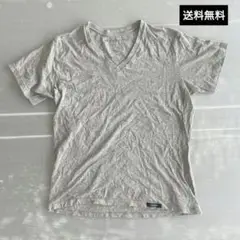 ♪ BURBERRY グレー Vネック Tシャツ コットン